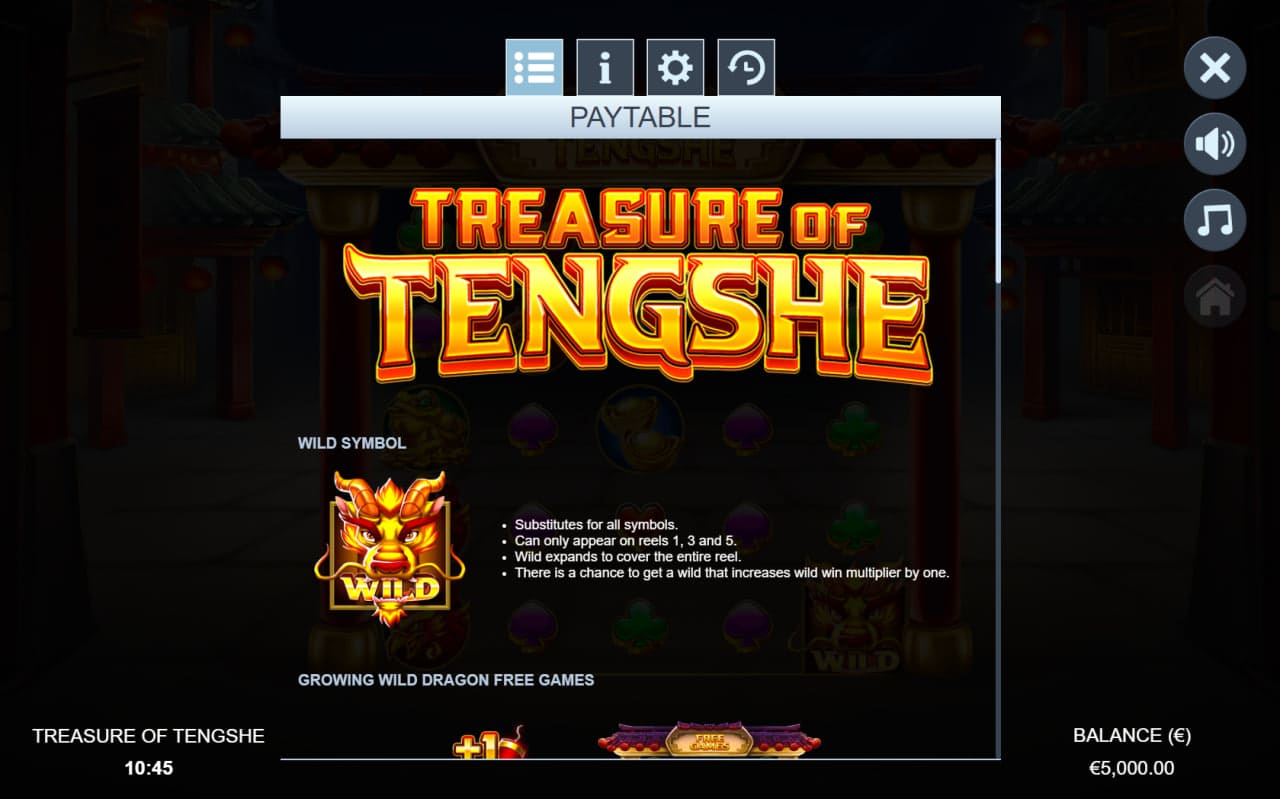 Treasure of Tengshe Free Spins