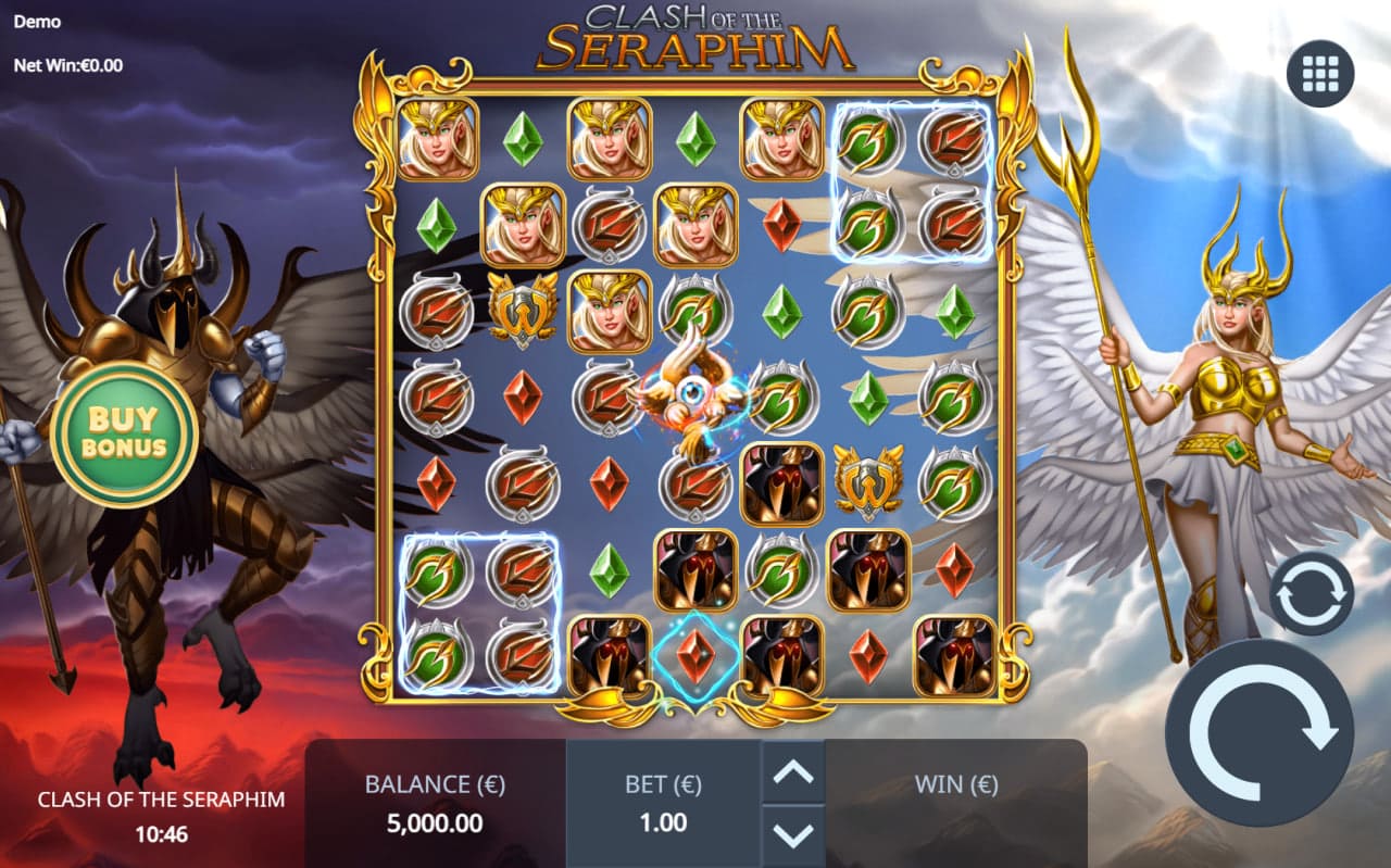 Clash of the Seraphim Free Spins